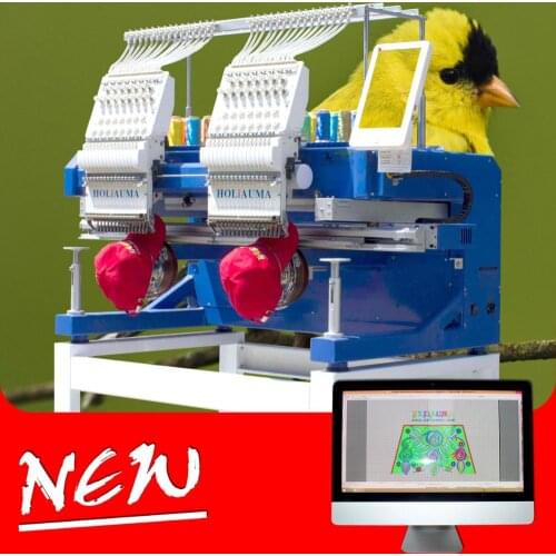 China 10 years service ! HO1502H Computerized 2 head embroidery machine top quality like tajima with cheaper price