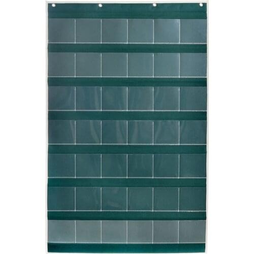 Classroom Bag Card Wall Hanging Bags Card for Home School Office Mobile Phones Office Business Card Holder (42 Grids)