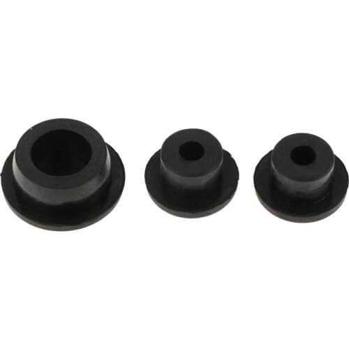 3pcs Rubber Tailgate Plug Set Spare Tire Carrier Delete Filler Plate AKA Tramp Stamp Replacement for Jeep JK Wrangler