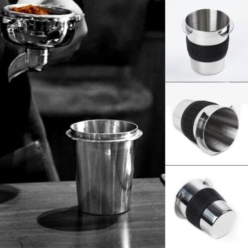 Stainless Steel Dosing Cup Coffee Sniffing Mug Powder Feeder Espresso Machine Portafilter Grinder Assistant Coffee Receiving Cup
