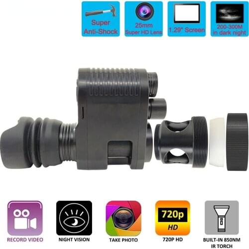 Megaorei 3 Night Vision Rifle Scope HD720P Video Camera Hunting Optical Scope Camera Low Light Infrared Night Vision Suit Sight