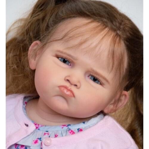 27 Inches Reborn Kit Toddler Grace Half Body with Connectors DIY Blank Unfinished Doll Kit