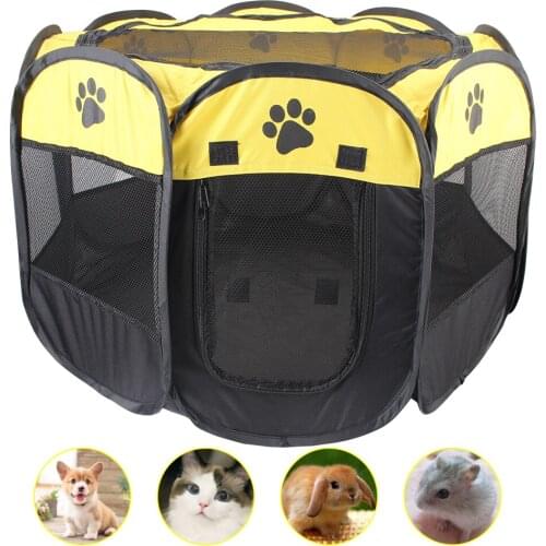Pet Tent Houses For Small Dogs Portable Foldable Outdoor Playpen Puppy Cats Pet Cage Delivery Room Folding Kennels Fences