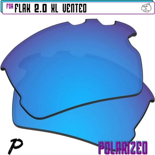 EZReplace Polarized Replacement Lenses for - Oakley Flak 2.0 XL Vented Sunglasses - Blue P