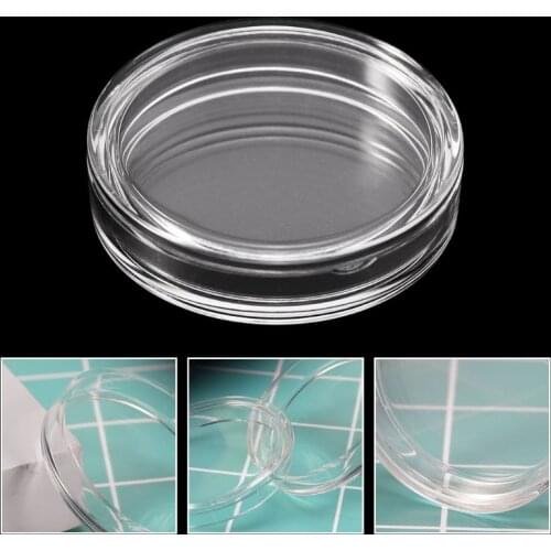 2 PCS 38.6mm Clear Round Acrylic Coin Capsule Storage Box Holder Case For Silver 2 oz
