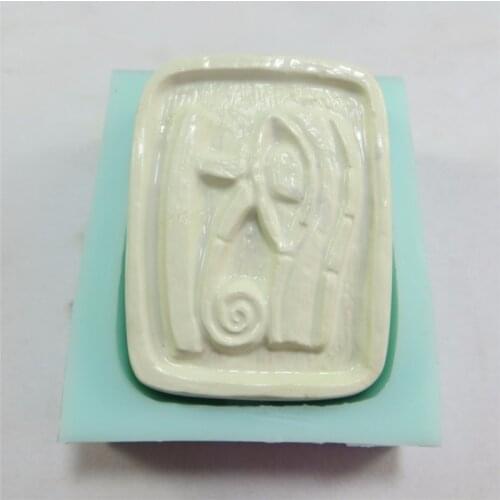 PRZY QT0033 Retro Eye Pattern Mould Soap Molds Silicone Mold Soap Plaster Handmade Soap Making Moulds Clay Wax Resin