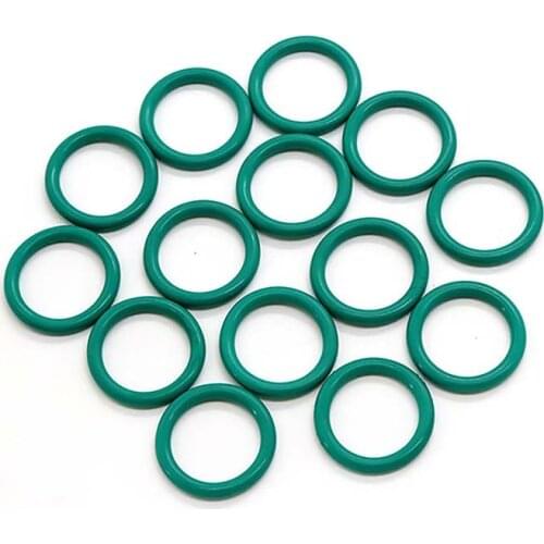 20pcs Green FKM Fluorine Rubber O Ring CS2.0mm OD 5~70mm Sealing Gasket Insulation Oil,acid and High Temperature Resistance