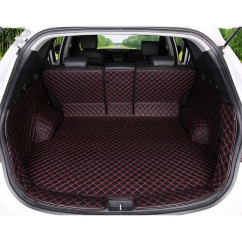 High quality! Special car trunk mats for Hyundai Santa fe 5 seats 2018-2013 waterproof boot carpets cargo liner for Santafe 2016