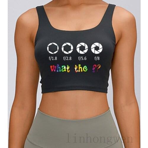 Funny Photography Aperture F Stops Tank Top Fashion Custom Pictures Summer Style Size S-4xl Crop Top Natural Fit Vest