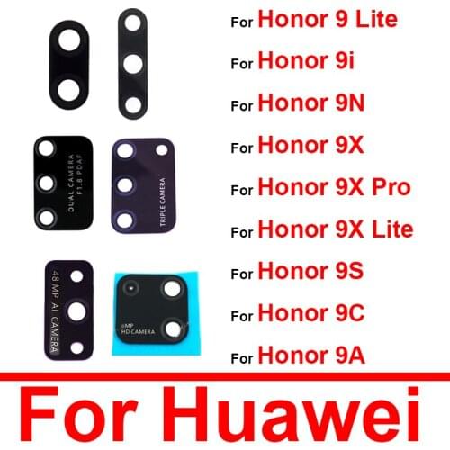 Back Camera Glass Lens For Huawei Honor 6 6c 7 7i 8x 9 9n 9i 9x 10 20 20i Pro Plus Lite 10lite Play Camera Lens Cover Repair