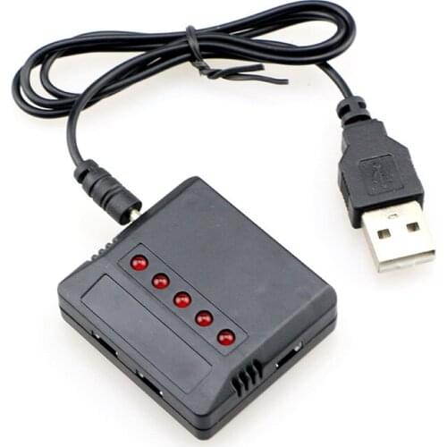 5 in 1 USB Interface Li-po Batteries USB Charger for Hubsan H107 Syma X5C X5SC H107C JJRC H8 Quadcopter