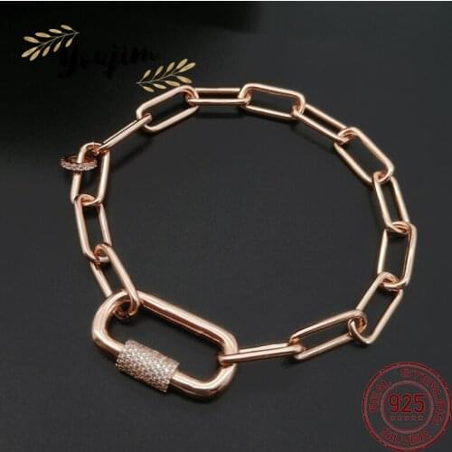 New Womens Zircon Bracelet 925 Sterling Silver Luxury Fashion Monaco Exquisite Jewelry