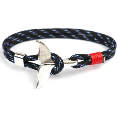 1@# 2021 New Hand Bracelet Fish Tail Hooks Fashion Woven Multilayer Anchor Charm Bracelets Lovers Hope Anchor