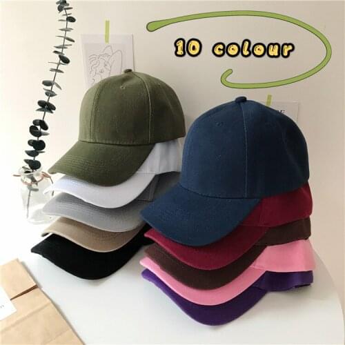 10 Color! Summer Autumn Fashion Soild Men Women Baseball Cap Adhesion Hat HipHop Adjustable Cool Sunhat Casquette Gorras Present