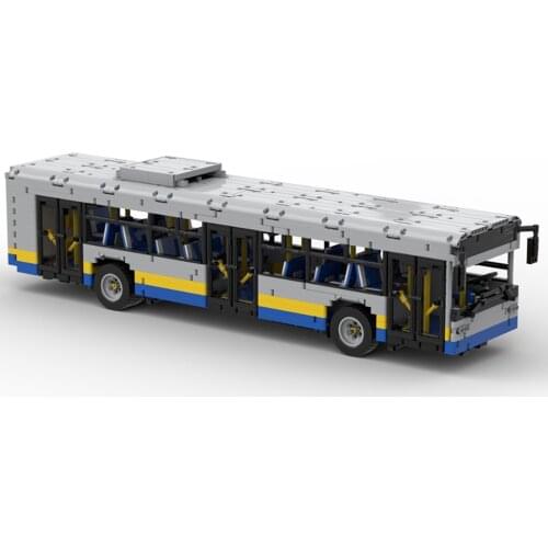 2020 technology building block city series RC bus DIY assembly boy education toy gift bus model MOC-59883