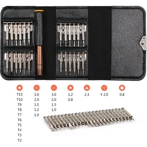 25 In 1 Magnetic Screwdriver Set Multi-purpose Manual Screwdriver Mini Precision Screwdriver Hex Bit Set Cell Phone Repair Tools