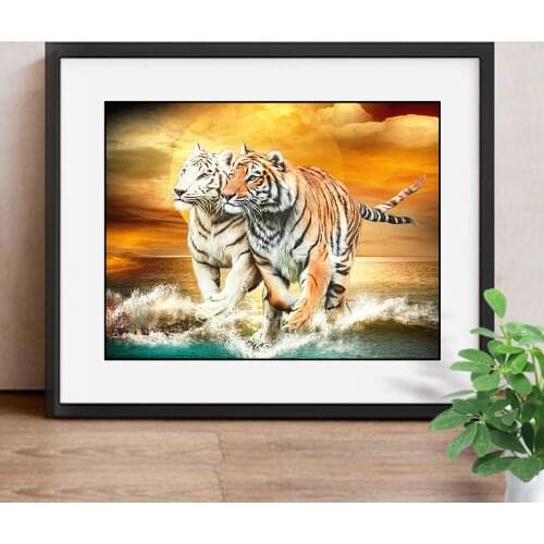 5D Diamond Painting Animal Tiger Full Square Rhinestone Picture Embroidery Sale Diamond Mosaic Home Decor Drop Ship