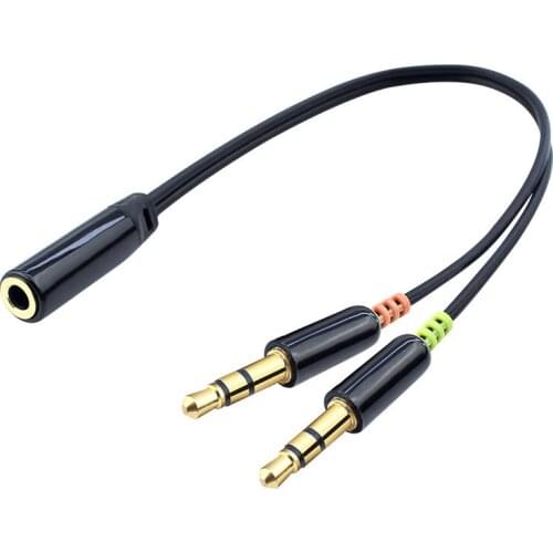 A Ausuky Audio Cable Jack 3.5mm Male to Female Earphone Extension Cable 3.5mm Headphone Splitter Adapter for iphone Laptop -25