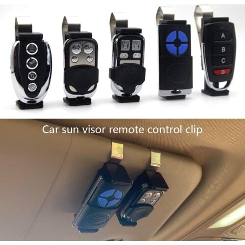 Car Sun Visor Clip Holder Mount Stand For 46-66mm Geage Door Gate Remote Controls Transmitter Command Key Fob Gate Control