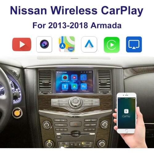 Wireless CarPlay&Android Auto Adapter interface for 2013-2018 Nissan Armada Multimedia iPhone Android Wireless Carlife Kit