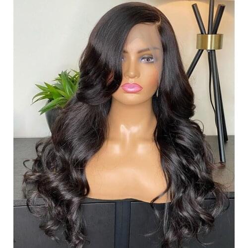Glueless Body Wave 13x4 Lace Front Wigs with Baby Hair Natural Look Synthetic Frontal Lace Wigs for Women