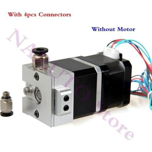 3D Printer All Metal Bulldog extruder Aluminum Alloy Parts for Both 1.75/3.0mm J-Head/ MK8 Extruder Use, Without Motor