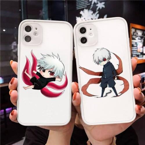 Tokyo Ghoul Phone Case For iPhone 12 11 Mini Pro XR XS Max 7 8 Plus X Matte transparent White Cover