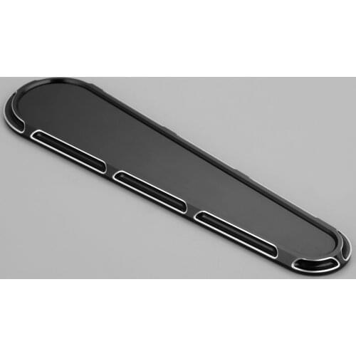 Black Aluminum Alloy Motorcycle Gas Fuel Tank Cap Grill Radiator Cover for Harley-Davidson 2008-2017 Street Glide & Road Glide