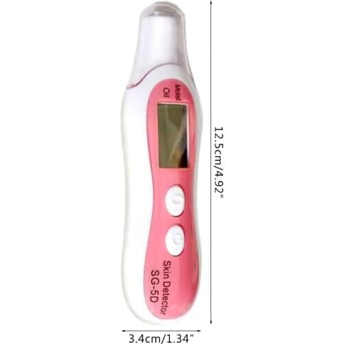 Facial Moisture Monitor Digital Skin Analyzer , Portable Skin Detector Pen With LCD Display, Skin Care Device
