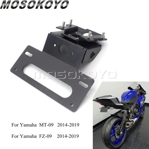 CNC Aluminum Tail Tidy License Plate Holder Bracket Motorcycle Rear Fender Eliminator Kit For Yamaha FZ 09 MT 09 2014-2018 2019