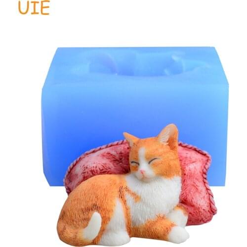 DYL718U 3D Kittens silicone fondant cake molds lovely cat chocolate sugarcraft mould for cupcake decorating animal baking tools