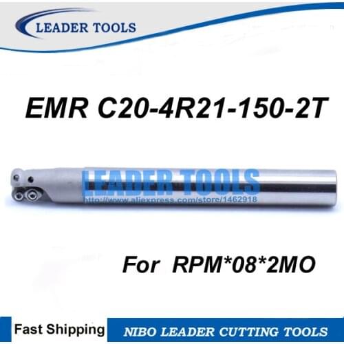 EMR C20-4R21-150-2T R4 indexable End Mill,Milling tool,R4 Toroidal Cutter For Mill Machine,150mm Length, RPMT0802MO Mill Cutter