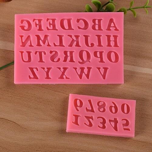 1pcs UV Resin Jewelry Liquid Silicone Mold Number English Letter Resin Molds For DIY Cake Chocolates Bake Tool Making Jewelry