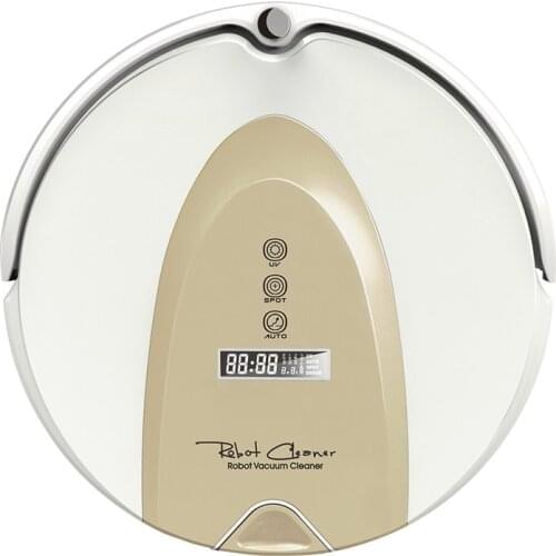Intelligent robot vacuum cleaner A330, with LCD screen,Sweep, Mop, two side brushes and rolling brush