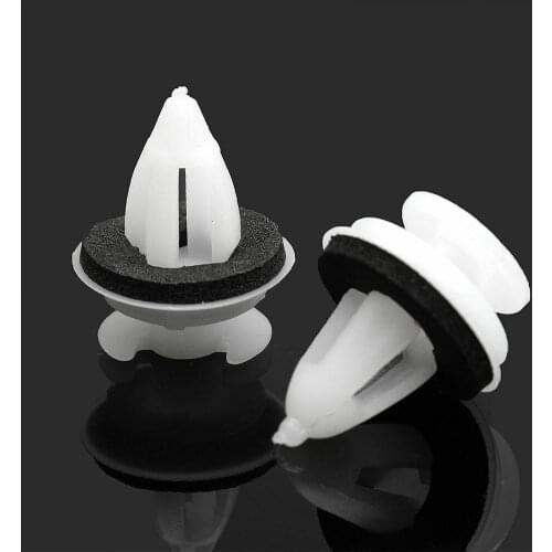 100pcs Car Interior Clip Washer Door Panel Trim Clips For BMW E36 E38 E39 E46 X5 M3 M5 Z3 White Plastic Clips With gasket