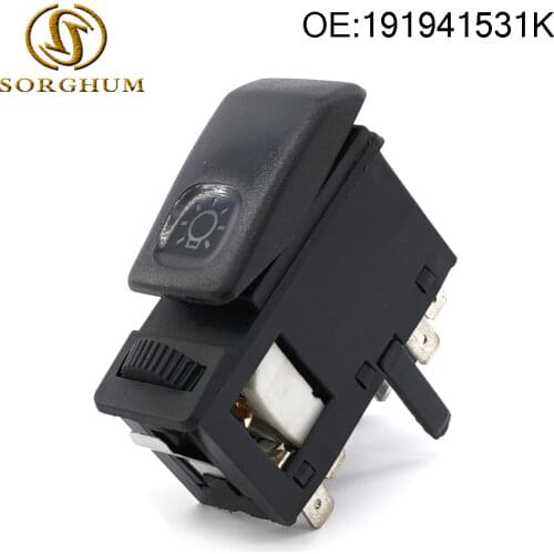HeadLight Switch Button 191941531K For VW Golf Jetta Mk2 1985-1992