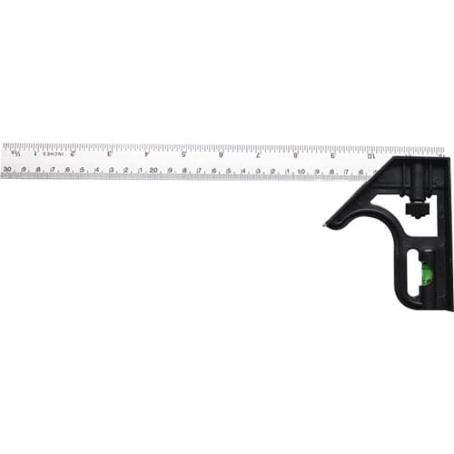 Combination Square Angle Ruler Multifunctional Stainless Steel Combo Square Carpentry Tools Carpenter Square Metal Ruler #CW