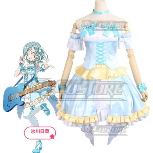 Cosplay Costume Anime Bang Dream! Hikawa Hina Pastel*Palettes Dresses Christmas Halloween Free shipping CG239