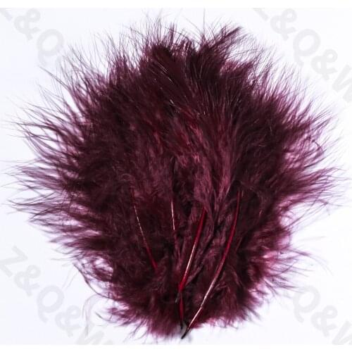 Beautiful 10-15CM turkey full down feathers 4-6 inches dyed dark wine red 100-500 DIY crafts jewelry dream catcher accessories