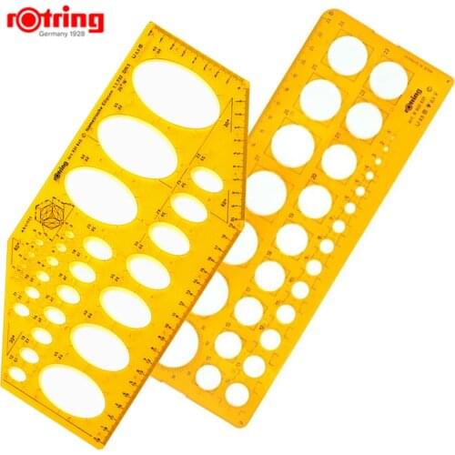 Rotring 1-30mm Circular Template/Equiangular Ellipse Template drawing tools