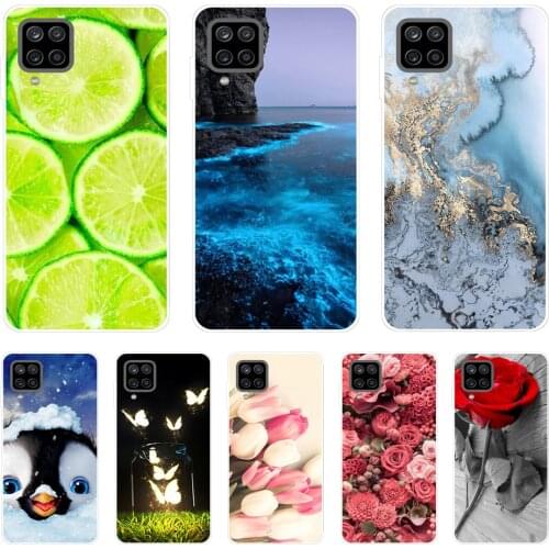 For Samsung A12 Case 6.5'' TPU Soft Silicone Back Cover for Samsung Galaxy M12 A12 Case Clear Bumper A 12 6.5'' Coque Protective