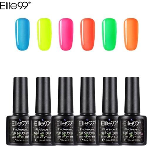 6PCS/SET)Elite99 Gel Nail Polish Set For Nail Extension Kit Nail Art Gel Lacquer UV LED Lamp Design acrylic nail Manicure Set
