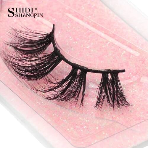 1 Pair False Eyelashes maquiagem Fluffy 3D Mink Lashes Natural Long Cross False Eyelashes Reusable Makeup Extension Faux Cilios