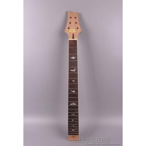 Unfinished Guitar Neck 22fret 24.75in Rosewood Fretboard Mahogany Bird Inlay #US