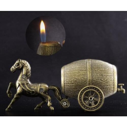 Creative and Novel Butane Lighter Decorative Art Bronze Series Ornaments Collection Gift for Men Smoke Accesoires Cool Lighter