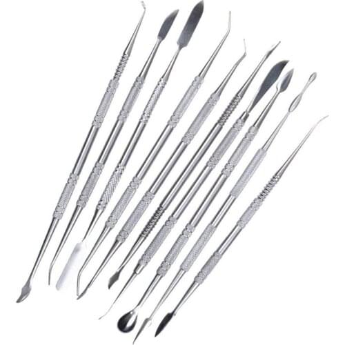 New 10pcs Stainless steel clay sculpture knife Sculpture tools for modeling ceramic crafts