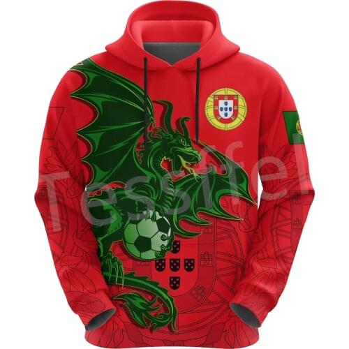 Tessffel New Brand Country Portugal Flag Symbol Harajuku Tracksuit 3DPrint Streetwear Pullover Autumn Funny Hoodies Men/Women 10