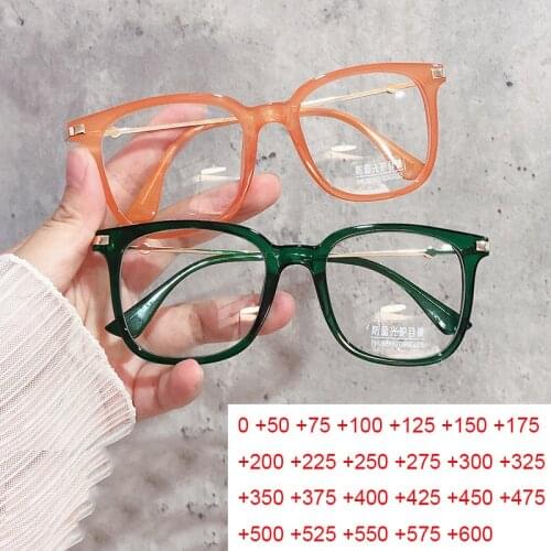 2021 Luxury Bee Fashion Reading Glasses For Women Anti Blue Light Optical Oversized Square Eyewear Presbyopia Computer Glasses