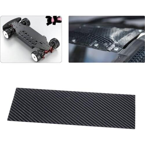 125x75mm 4mm/5mm 3K Carbon Fiber Plate Plain Weave Panel Sheet (Glossy Surface)