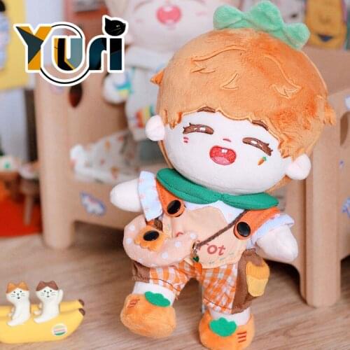 No attributes Orange Carrot Doll 20cm Plush Doll Body Clothes Toy Stuff Cosplay Prop Cute Fashion Cos Gift LB